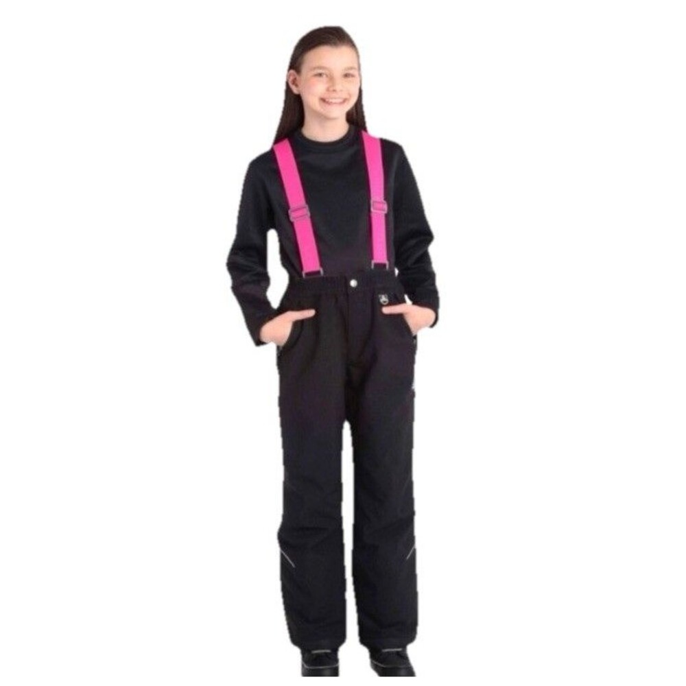 Gerry Snow Pants Large 14-16 Black Bib Overall Snowboarding/Ski Winter